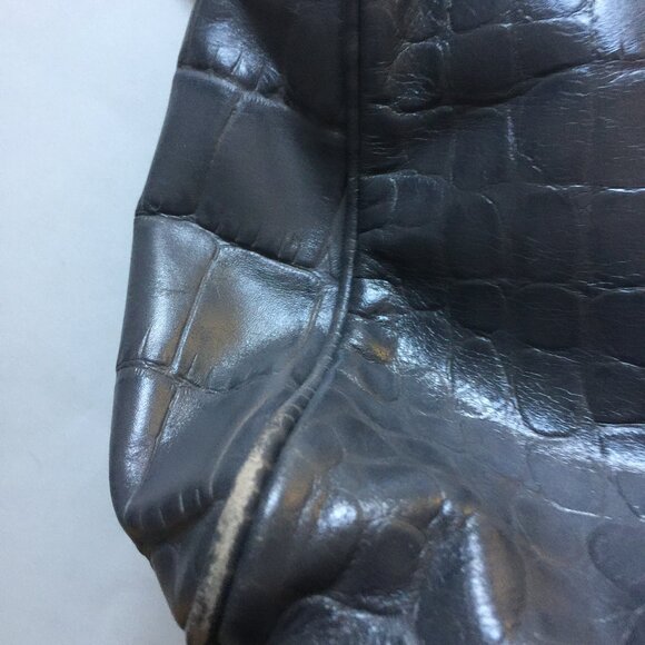 MICHAEL KORS GREY CROCODILE SATCHEL - Picture 7 of 7